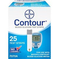 Bayer Contour Blood Glucose Test Strip (25 count)