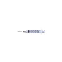 Luer-Lok Syringe with Detachable PrecisionGlide Needle 21G x 1", 5 mL (100 count)