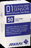 GLUCOCARD®  01 Sensor Blood Glucose Test Strips